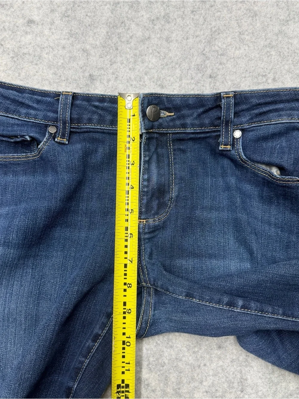 Paige Premium Denim Laurel Canyon Bootcut Jeans Womens Sz 31 Dark Wash Y2K